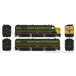 HO MLW FPA-2u & FPB-2u (DC/DCC/Sound): CNR - 1954 Scheme: #6758 & 6858