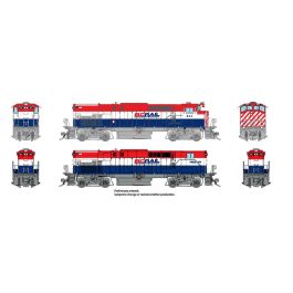 HO M420 + M420B (DC/DCC/Sound): BCR - Red, White & Blue Scheme: #644 + #684