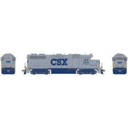 HO EMD GP38 (DC/Silent): CSX - Grey: #2015