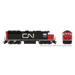 HO EMD GP40 (DC/Silent): CN - Large Noodle: #4014