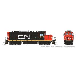 HO GP9RM (DC/Silent): CN - Large Noodle: #7008