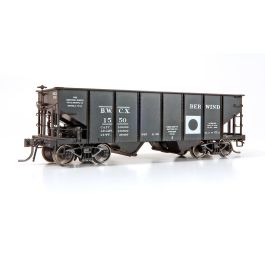 HO PRR GLa 2-Bay Hopper: Berwind (BWCX): Single Car #2
