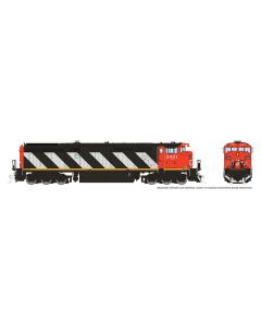 HO Dash8-40CM (DC/DCC/Suund): CN - Stripes Scheme: #2405