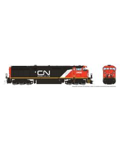 HO Dash8-40CM (DC/DCC/Suund): CN - CN Website Scheme: #2400
