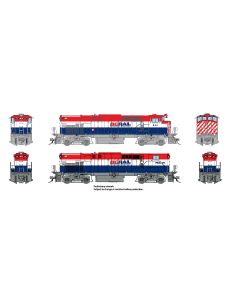 HO M420 + M420B (DC/DCC/Sound): BCR - Red, White & Blue Scheme: #641 + #681