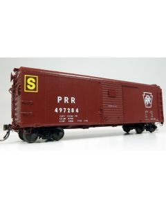 HO scale PRR X31A Single-Door Boxcar: Plain Keystone - Stores Dept: 3-Pack