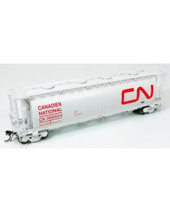 HO NSC 3800cuft Covered Hopper: CN - White Wet Noodle: 6-Pack #2