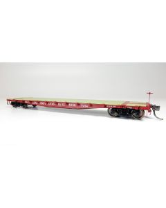 HO F30A 50' Flat Car: PRR 1950s Era - 6-Pack