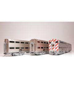 HO Gallery Commuter Car: Burlington Northern: Set #2 (Cab: 802 Coaches: 769, 774)