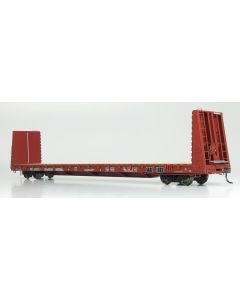 HO National Steel Car Bulkhead Flatcar: CN - Mineral Brown: Single Car