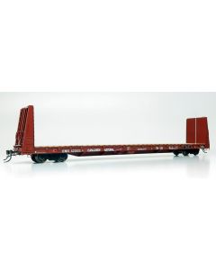 HO Marine Industries Bulkhead Flatcar: CNIS - Mineral Brown: Single Car