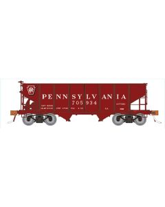 HO GLa 2-Bay Hopper: PRR Shadow Keystone - Single Car