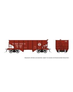 HO PRR GLa 2-Bay Hopper: PRR - Circle Keystone: 6-Pack #3