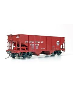 HO PRR GLa 2-Bay Hopper: PRR - Circle Keystone: 6-Pack #4