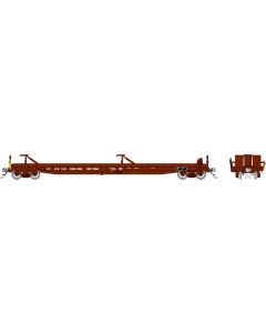 HO Vancouver Iron Works Piggyback Flatcar: Canadian National: 6-Pack #2