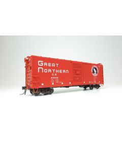 HO GN 40' Boxcar w/ Early IDNE: Great Northern - Vermilion: Single Car