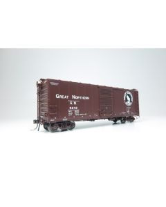 HO GN 40' Boxcar w/ Late IDNE: Great Northern - Mineral Red: Single Car