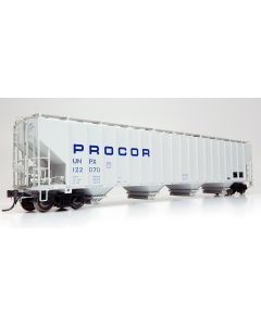 HO Procor 5820 Covered Hopper: UNPX - Procor Blue Stencil: 6-Pack