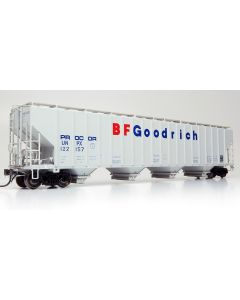 HO Procor 5820 Covered Hopper: UNPX - Procor w/ BF Goodrich: Single Car