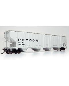 HO Procor 5820 Covered Hopper: UNPX - Procor Low Black Solid: Single Car