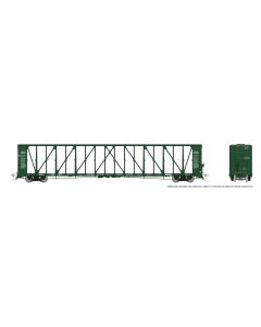 HO NSC Centerbeam Flatcar: BC Rail - Green: Single Car #2