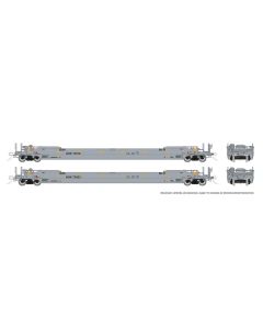 HO 53' Husky-Stack well car 2-Pack: AOK: 3-Pack