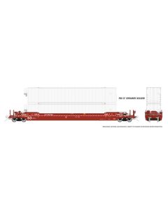 HO 53' Husky-Stack well car + containers: CP: Single Car