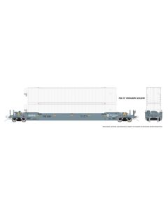 HO 53' Husky-Stack well car + containers: Ferromex: 3-Pack