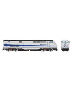 HO GE P32AC-DM (DC/DCC/Sound):  Metro North - Silver/Blue Stripe: #215