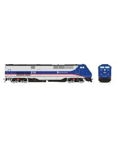 HO GE P32AC-DM (DC/DCC/Sound):  Metro North - Blue/Red/Silver: #219
