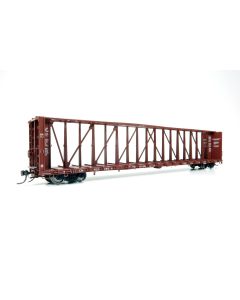HO NSC Centerbeam Flatcar: Canadian National - Brown: 6-Pack