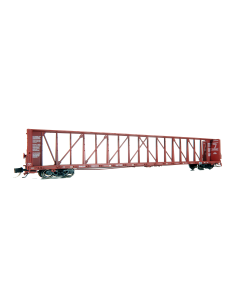 N NSC Centerbeam Flatcar: BNSF - Brown: 6-Pack