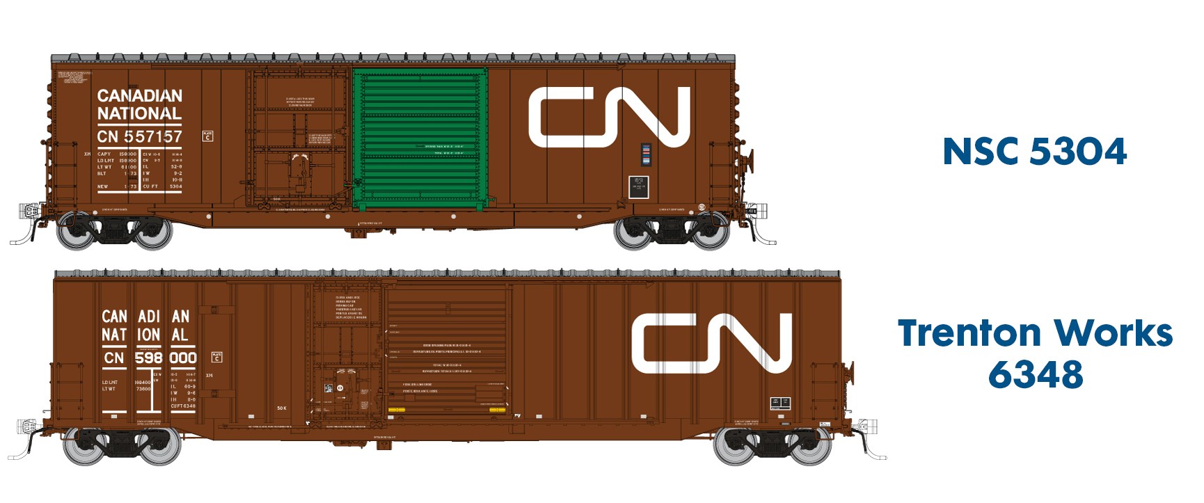 Canadian National Combo Door Boxcars Masterclass - Rapido Trains Inc.